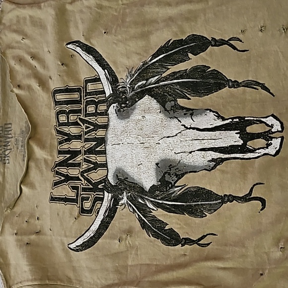 Lynard Skynard (S/M) Oversized Baggy Distresed Graphic Tee - Picture 4 of 11